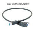 thumbnail image 3 of USB3.0 B Type Printer Extension Cable Featuring Screw Mount Panel Fast Speed 5Gbps Transfer 50cm 20inch For Devices, 3 of 8