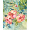 thumbnail image 2 of Nai, Danhui 20x24 White Modern Wood Framed Museum Art Print Titled - Hibiscus Garden III, 2 of 4