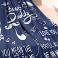 thumbnail image 5 of Yibo to My Dad Blanket Best Dad Ever Birthday Gift for Dad Papa Blanket, Blanket from Son/Daughter, Super Soft Flannels for Dad, 5 of 7