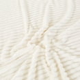 thumbnail image 3 of 27.6"x39" Super Soft 3D Ribbed Throw Blanket - Premium Silky Flannel Fleece Small Blanket for Couch, Sofa & Bed, Lightweight All-Season Use, 3 of 4