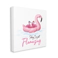 thumbnail image 3 of Today I'm Flamazing Flamingoes Animals & Insects Graphic Art Gallery Wrapped Canvas Print Wall Art, 3 of 7