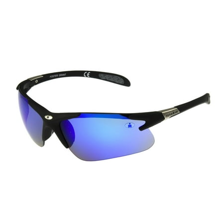 IRONMAN Men's Black Mirrored Blade Sunglasses