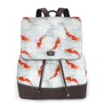 thumbnail image 1 of Disketp Koi Fish Corals,Spring Summer Mochila de Cuero para Mujer, Bolso de Espalda Antirrobo con Estilo para Viaje, Trabajo y Uso Diario, 1 of 4
