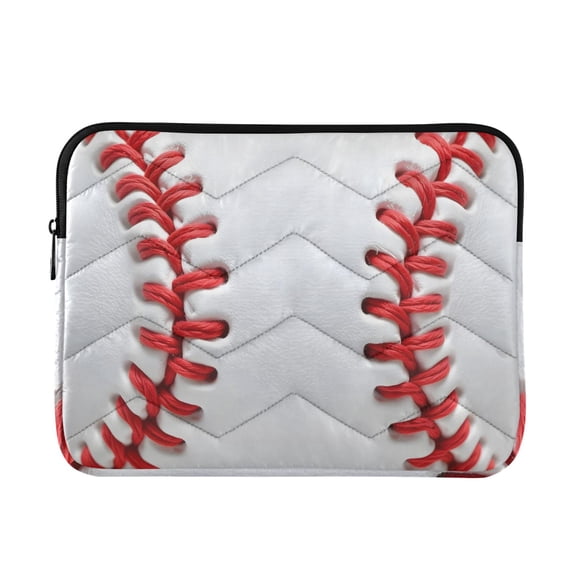 White Baseball Close Up Quilted Laptop Protective Cases Computer Sleeves Tablet Bags Briefcases M