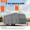 thumbnail image 2 of VEVOR Trailer Travel RV Cover 27-30 ft Class A Camper Cover Non-Woven Fabric, 2 of 9