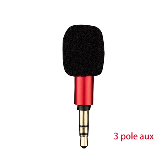 Mini Portable Microphone Jack 3.5mm Aux 4 Pole/ 3 Pole Karaoke Mic For Recorder Mobile Phone Smart Phone Computer Laptop