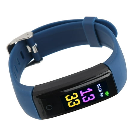 Sports Bracelet, Smartband Sleep Quality Body Monitoring Waterproof Durable With Data Analysis For Regulation Of Life Pressure For Healthy Life-style Bleu