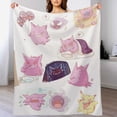 thumbnail image 5 of Pokemon Gengar Throw Blanket Cute Flannel for Boys Girls Men Women, 5 of 7