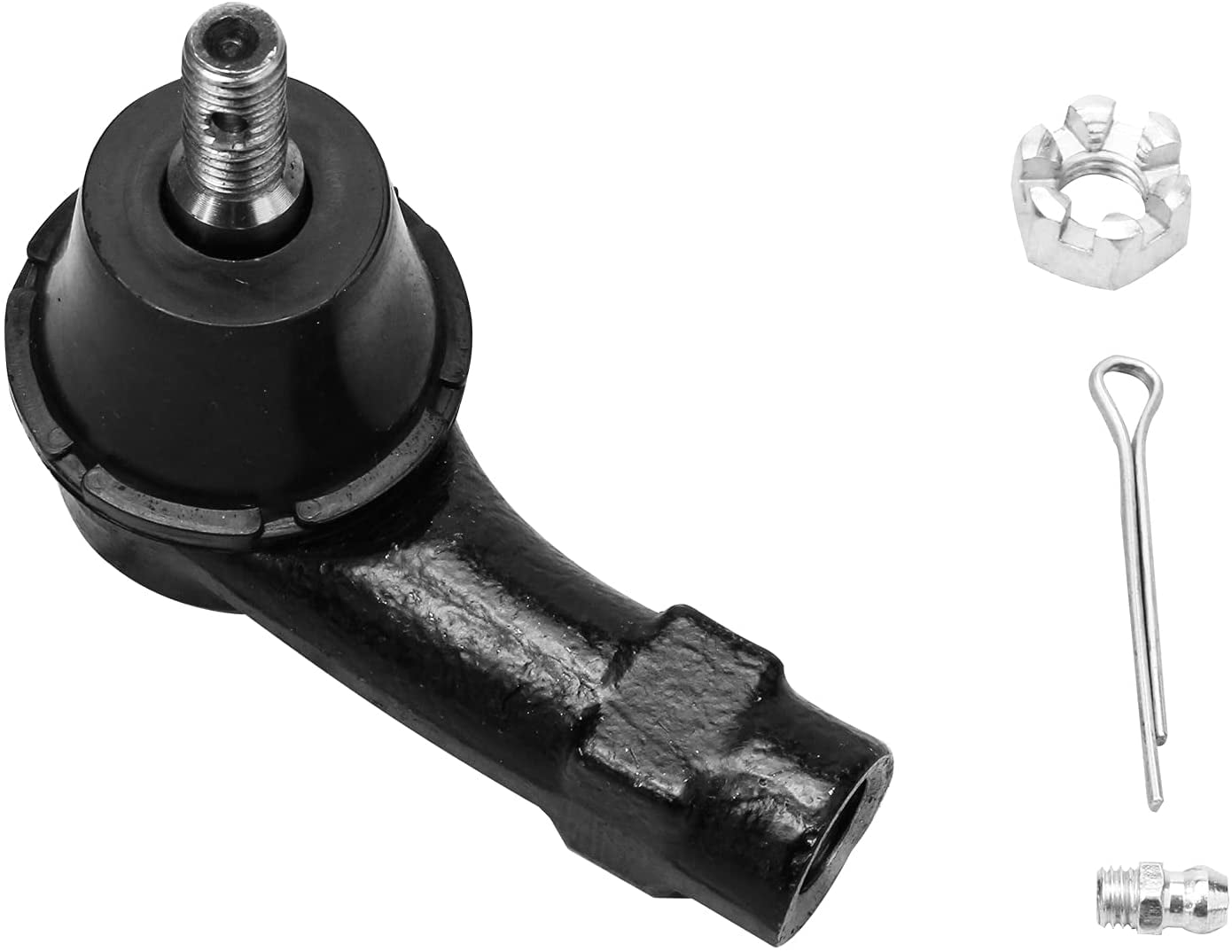 Detroit Axle - Front 2pc Tie Rods for 2000-2006 Ford Focus, 2 Outer Tie Rod Ends 2000 2001 2002 2003 2004 2005 2006 Replacement