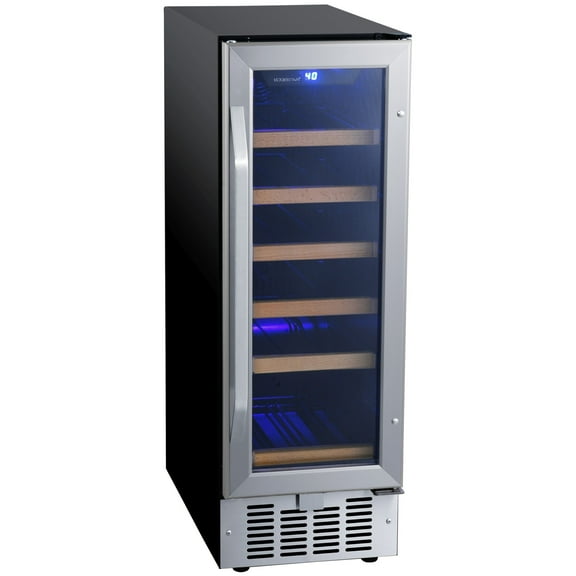 Edgestar Cwr182sz 12" Wide 18 Bottle Built-In Single Zone Wine Cooler - Stainless Steel