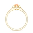 thumbnail image 2 of Rosec Jewels Teardrop Fire Opal Ring with Diamond for Women, 14K Yellow Gold, US 11.00, 2 of 9