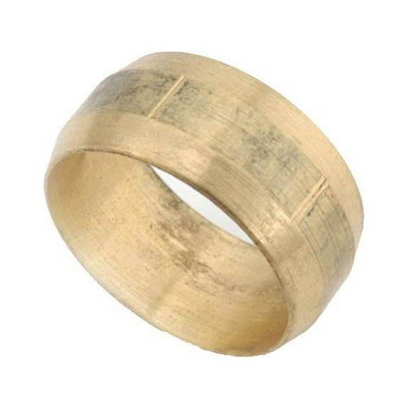Anderson Metals 710060-04 Compression Fitting, Sleeve, Lead Free Brass, 1/4 In., 3-Pk. - Quantity 10