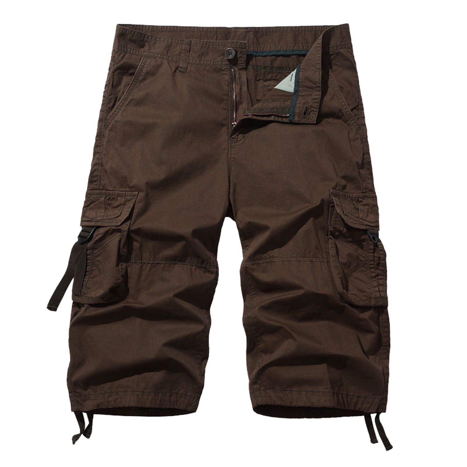 Akiihool Mens Shorts Men's Capri Long Twill Cargo Shorts Below Knee