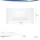 thumbnail image 4 of LAVABO DE RESINA INTEGRADO EN CUBIERTA CON REBOSADERO MARCA GRAVITA, 4 of 5