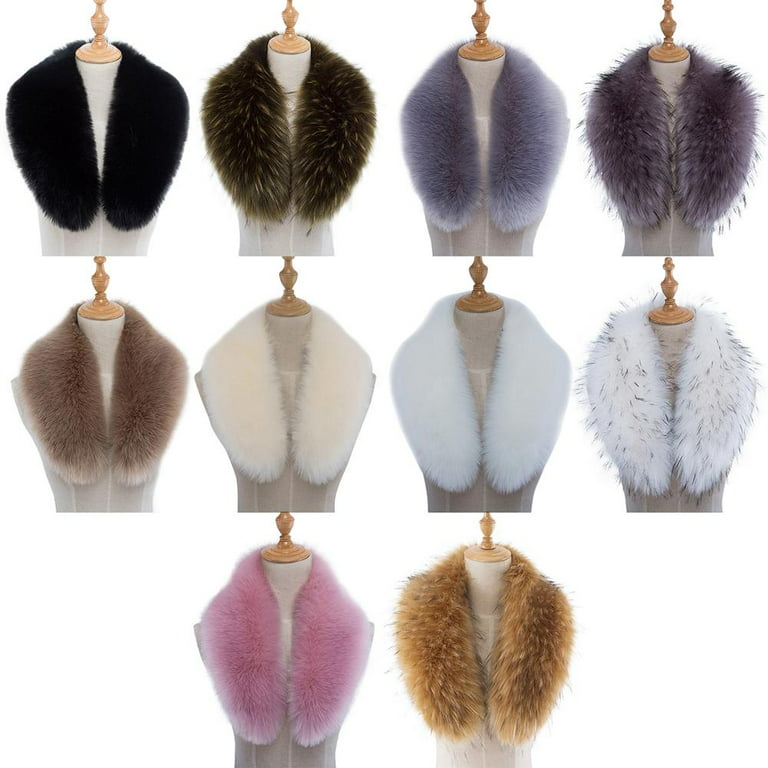 Faux Fur Collar for Women,Ladies Winter Scarf Neck Warmer Wrap : :  Clothing, Shoes & Accessories