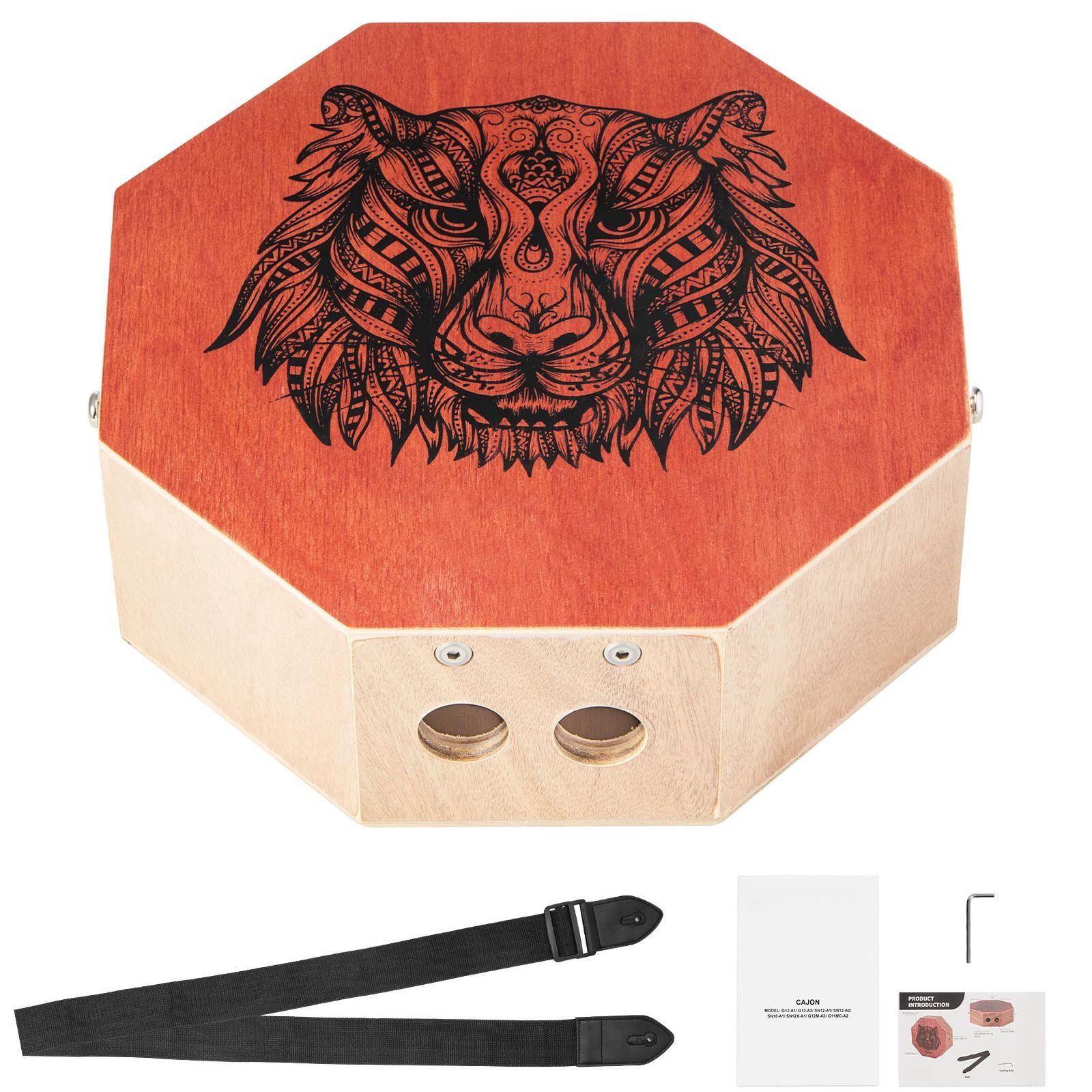 Pyle PCJD18 - Stringed Jam Cajon - Wooden Cajon Percussion Box
