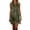 A-Green152, variant on Women's Fringe Belted Mini Dress Sleeveless Zip Collar Western Party Short Sundress