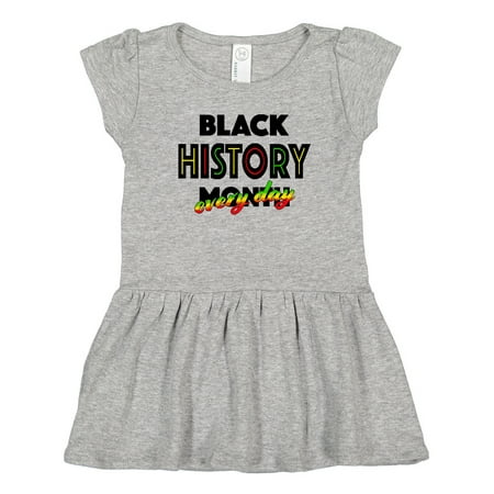 

Inktastic Black History Month Every Day Girls Toddler Dress