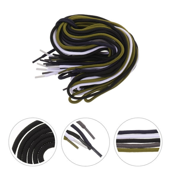 MLINS  10 Pairs Replacement Shoelace Laces Brown Athletic for Sneakers