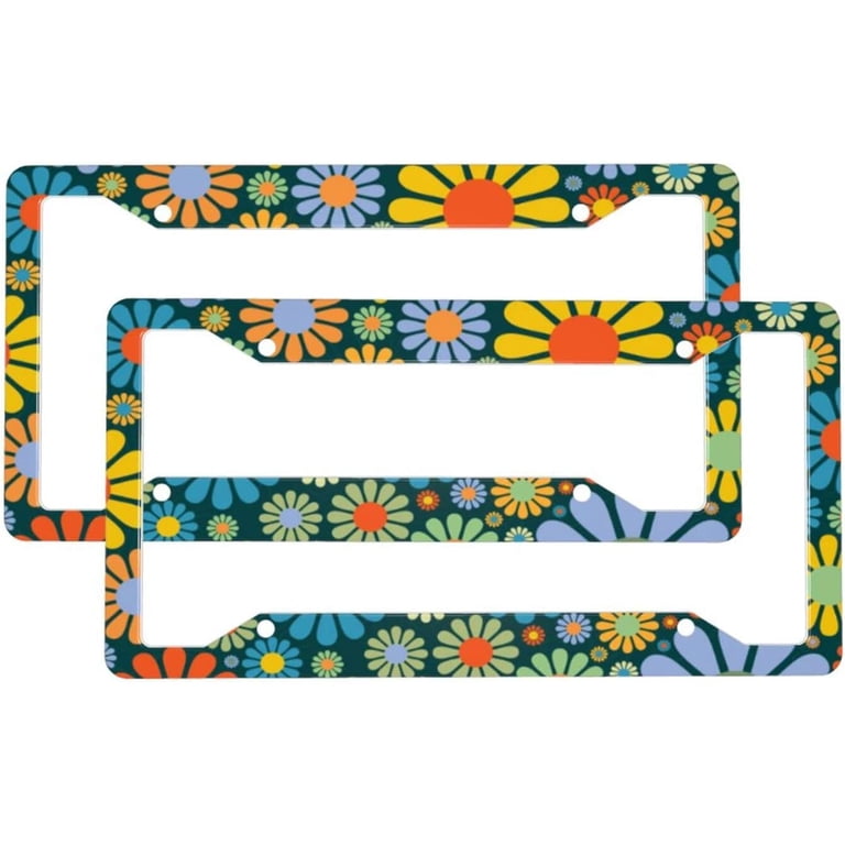 License Plate Set Flower