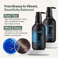 thumbnail image 4 of Herbishh Blue Shampoo & Conditioner Set (500 ml Each), Neutralizes Brassy & Orange Tones, Shampoo & Conditioner Duo for Brunette, Color Treated & Highlighted Hair, Hydrating Care to Enhance Shine, 4 of 7