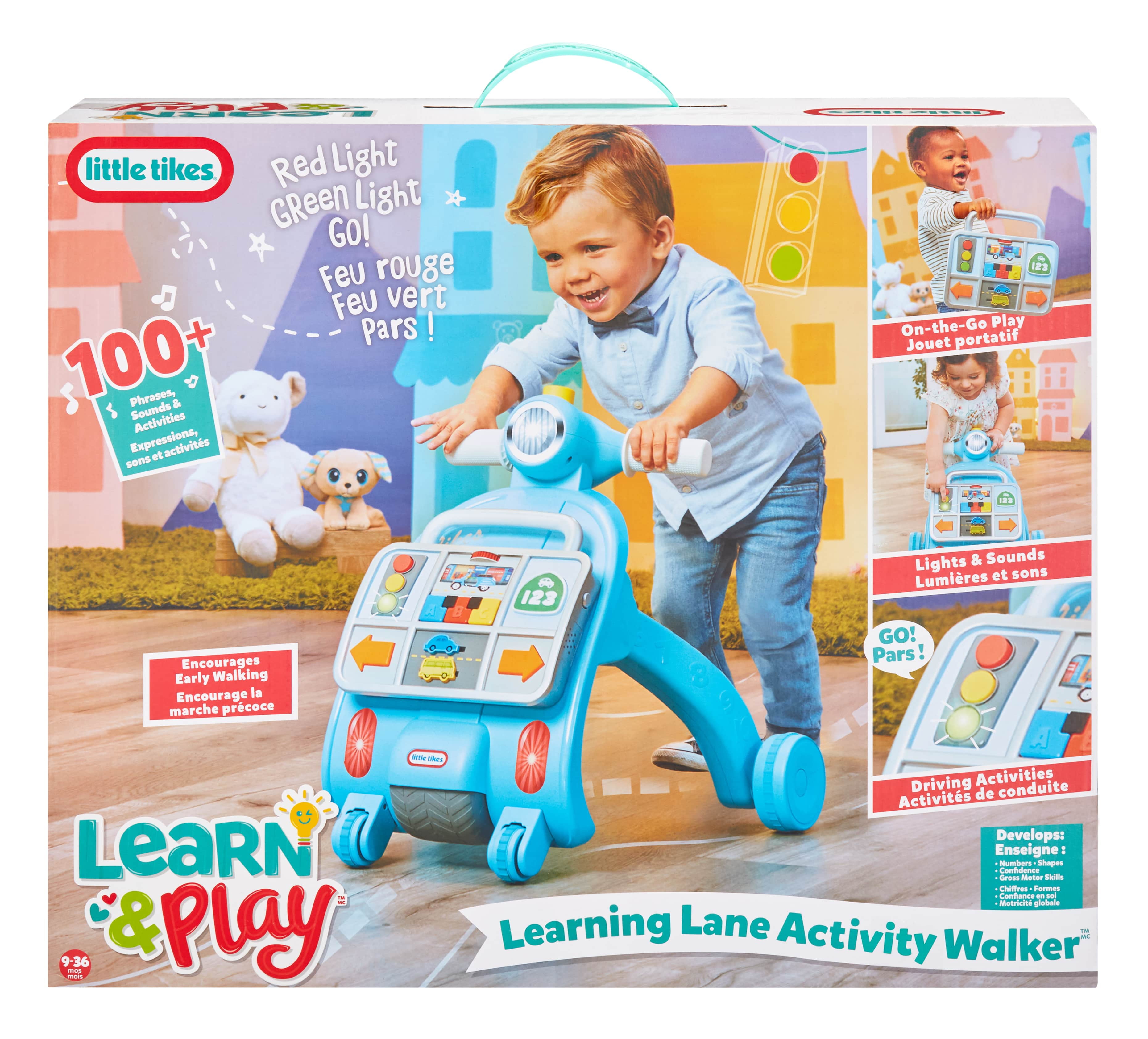 Little Tikes Learn & Play Learning Lane Activity Walker, Sounds,Toy Gift, Babies Infants Toddlers 9+ Months