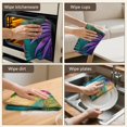 thumbnail image 6 of 2 Pcs Funny Kitchen Towels,Colorful Tropical Leaf Pattern Microfiber Dish Towels,Kitchen Tea Towels,Kitchen Towel Set (18" X 26"), 6 of 7