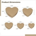 thumbnail image 4 of 5 PCS Heart-Shaped Kraft Boxes, Heart Shape Mache Box, Heart Paper Box with Lid, Kraft Paper Gift Box, Perfect for DIY Crafting, Gift Packaging, Candy Storage, Holiday Decorations, 4 of 5