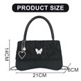 thumbnail image 2 of Nuevo Bolso bandolera con cadena de corazón para chica, bandolera de hombro con mariposa y amor,, 2 of 5