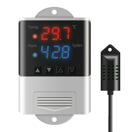 

OOKWE Professional Thermometer Hygrometer 20~60°C/0~100%RH Temperature & Humidity Controller Suitable for Incubator Greenhouse