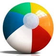 thumbnail image 1 of Pelotas de playa inflables, paquete de 10, color arcoíris brillante, PVC a prueba de fugas, suministros escolares para fiesta en la piscina, playa, verano oso de fresa  Hogar, 1 of 5