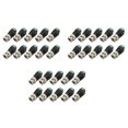 thumbnail image 2 of 30 piezas de conector BNC macho de metal con terminal de tornillo de CC Balun de vídeo UTP para cámara de vigilancia CCTV, 2 of 5