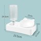 thumbnail image 2 of Comedero para mascotas con forma de orejas de gato, recarga automática de agua para gatitos y perros pequeños, soporte elevado ergonómico que favorece una postura saludable, desmontable y fácil de, 2 of 2