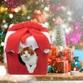 thumbnail image 2 of Christmas Cat House Clearance! Grrvtrz Christmas Cat Bed Cave Nest House Cat Igloo Xmas Kitten Hut Hideout,Cute Pet Cave Beds for Small Dog or Bunny, 2 of 7
