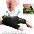 thumbnail image 4 of Guantes Ciclismo Medio Dedo-Amarillo Fluorescente-L Adepaton WMZL-1356-20, 4 of 6