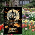 thumbnail image 2 of Garden Flags 12x18 Inch Halloween Garden Flag Double-Sided Haunted House Pumpkin Bats Moon Outdoor Fall Yard Sign Holiday Banner for Porch Lawn Decor, 2 of 5