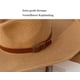 thumbnail image 4 of Sombrero de vaquero unisex, sombrero de paja, sombrero occidental para hombre, sombrero para el sol de verano, sombrero panamá de paja, 4 of 5