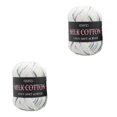 thumbnail image 1 of Wosthever Hilo de 3 capas para tejer a mano, 50g por bola, bufanda, Almohada, manta, ganchillo, , algodón de leche Type3 NO3, 1 of 6