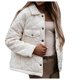 thumbnail image 1 of Gibobby Abrigos para mujer, Chamarra acolchada ligera con capucha para mujer, plegable, con capucha(Blanco,XG), 1 of 5