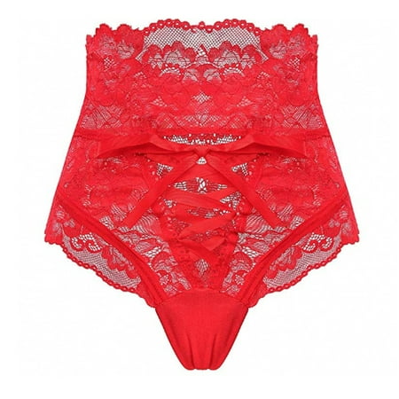 

Sayhi Underpants Thong Women Lace Bandage Bare Imitation Lingerie Lace plus Size Lingerie Set