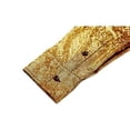 thumbnail image 7 of HXWCHs Men's formal Dress Shirt with Sequins Butofns and Glitter Lapel for Business Casual Work Party Attire XXL Gold, 7 of 7
