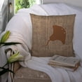 thumbnail image 3 of Carolines Treasures BB1095-BL-BN-PW1414 Stingray Burlap and Brown   Canvas Fabric Decorative Pillow BB1095 14Hx14W, 3 of 4