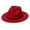 Red, variant on Lolmot Womens Fashion Retro Classic Wide-Brim Floppy Panama Hat Belt Buckle Wool Fedora Hat