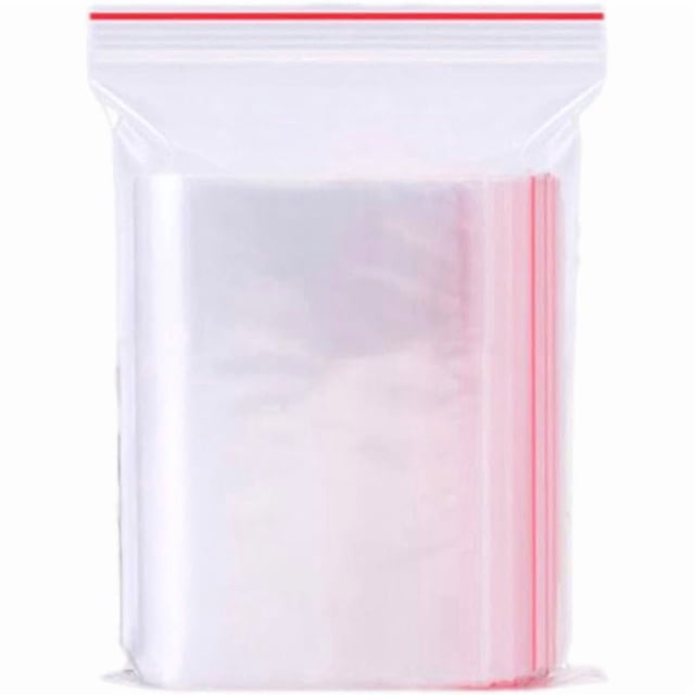 100 Bolsas Resellables Transparentes Con Cierre Hermético Para Almacenamiento De Cocina Joyería Dulces Y Objetos Pequeños
