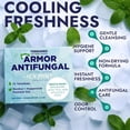 thumbnail image 5 of Antifungal Soap Infused with Peppermint Essential Oil | Medicated Tolnaftate 1% Soap for Itchy Skin, Athlete’s Foot, Ringworm & Jock Itch Treatment | Spearmint Freshness Bars Pack of 2 with Scrubber, 5 of 7