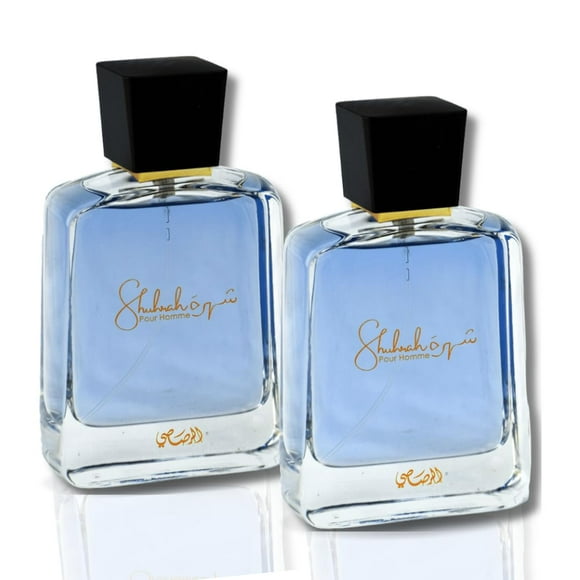 Perfume RASASI Shuhrah Eau De Parfum en aerosol para hombre, 90 ml (x2)