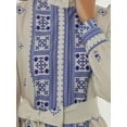 thumbnail image 4 of Printed Long Sleeve Maxi Dress with Belt, 4 of 6