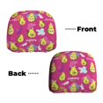 thumbnail image 3 of 2 PCS Car Headrest Cover, Cute Avocado Happy Soft Car Seat Head Rest Cover Protector Interior Car Accessories Seat Covers for Cars Truck Auto Only Covers, 3 of 8