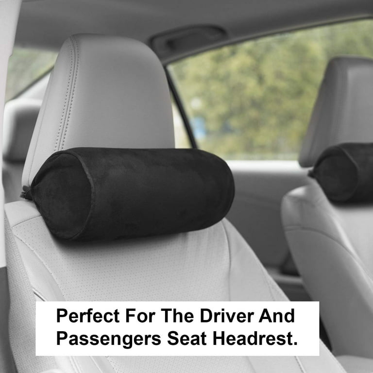 Support Travel Car Headrest Pillow, 100% Memory Foam Car Pillow, Adjustable  Strap & Breathable Removable Cover, Ergonomic Design Neck Pillow - Car