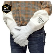 Harvest Lane Honey CLOTHGM-103 Medium Goat Skin Beekeeping Gloves